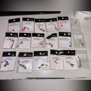 Belly Rings Set of 18